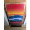 Image 1 : Framed Hello California Poster With Metallic Accents, 37x17 Inches