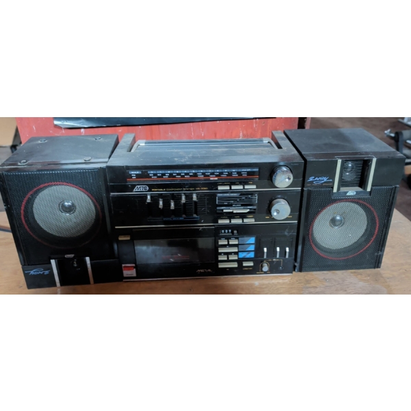 MTC Mo.MS-3080 - 3 Piece Portable Component System 
