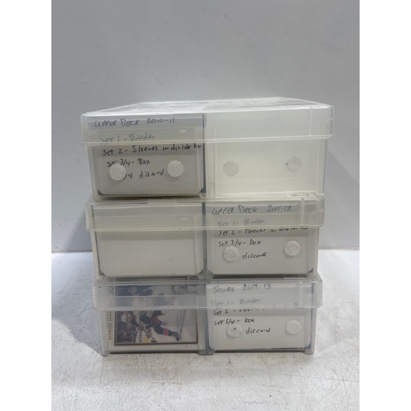 Collection of Score and Upper Deck, Early 2010s Hockey Cards