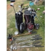 Image 1 : Large collection of golf clubs, ping Taylor made and a number of antique wooden clubs as well a numb