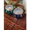 Image 5 : Vintage Holiday Decorations Including 1980s Ornaments, Linens, and Basket