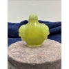 Image 2 : Green Snuff Bottle with Spoon 2.25H
