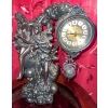 Image 1 : Cherub Floral Pendellum Wall Clock 13T