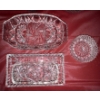 Image 5 : Pin Wheel Crystal Collection - Decanter Water Jug Candy Dish Pickle Plate & more 