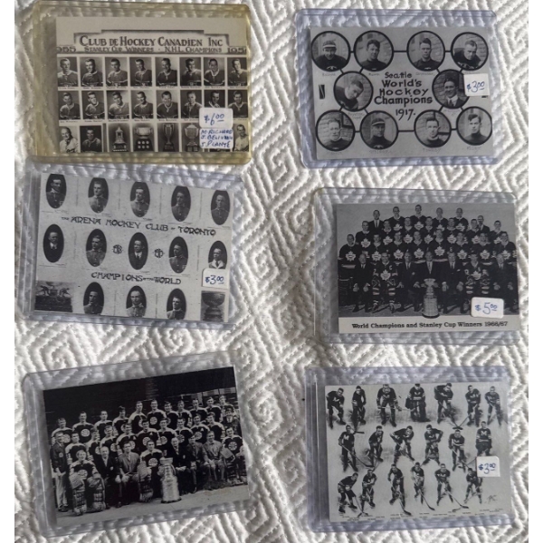 Vintage NHL Champions Club de Hockey Stanley Cup Winners 1917 & More Dates