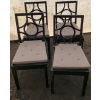 Image 1 : 4 Black Chairs w/ Covers 