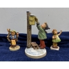Image 1 : Goebel Figures Mailbox 7.25H, Apple Tree 4H,  Flower 4H