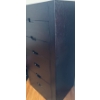Image 3 : Black Tallboy Seven Drawered Dresser  23"w x19"d x 53"tall