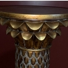Image 2 : Decorative Pineapple Pillar Gold Finish 30 T, 12 Diameter Base