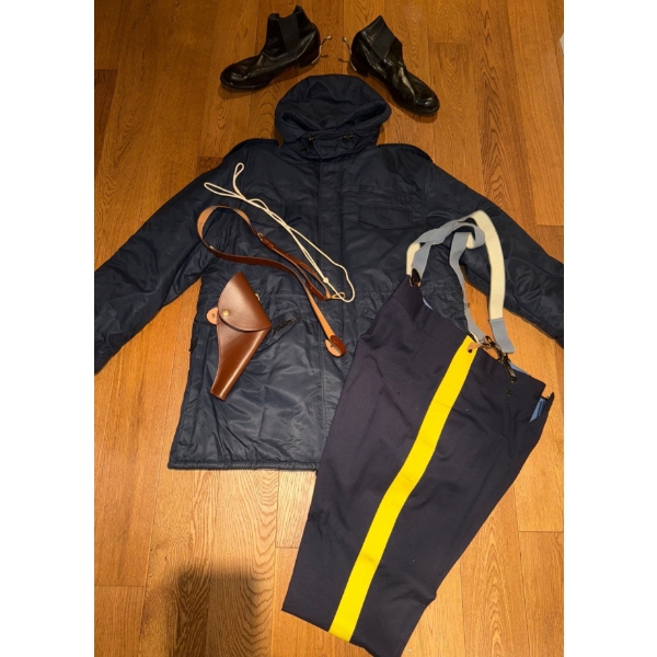 Vintage Alberta RCMP Essentials - Formal Outerwear w/ Breeches Muskrat Hat & more