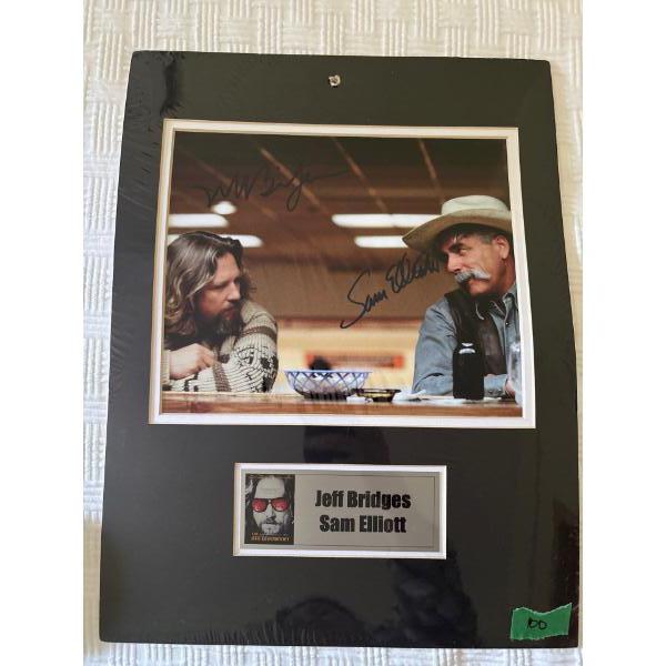Signed Picture Of Jeff Bridges & Sam Elliot From The Movie The Big Lebowski L12" H16" 