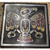 Image 1 : Northwest Coast Indigenous Art - Eagle 12x12 Etched Aluminum 