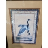 Image 2 : Print of Bird 15 X 18 Framed Under Glass and Empty Frame 17 X 23 No Glass