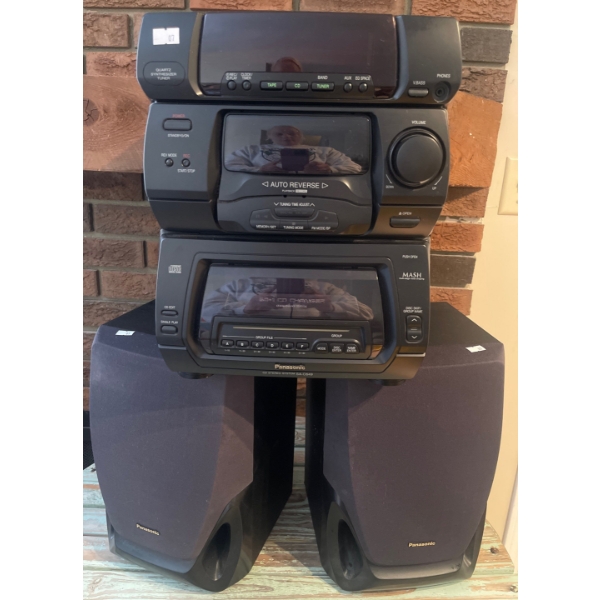 Panasonic Quartz Synthesizer Tuner w/ Auto Reverse, Stereo Tuner & CD Player  Model#.SA-C649