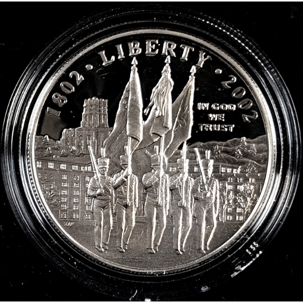 2002 $1 West Point Silver Commemorative Coin