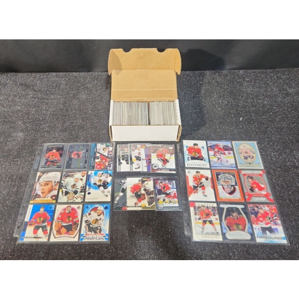1 Box Of Chicago Blackhawks 1970's-2026 Era Hockey Cards With 2 Sleeves