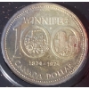 Image 2 : 1974 100th Anniversary of Winnipeg Coin 50% Silver 23.33 Grams