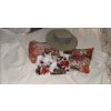Image 1 : White Slacks w/ Floral Print Tops & New Sun Hat - Ladies Size L