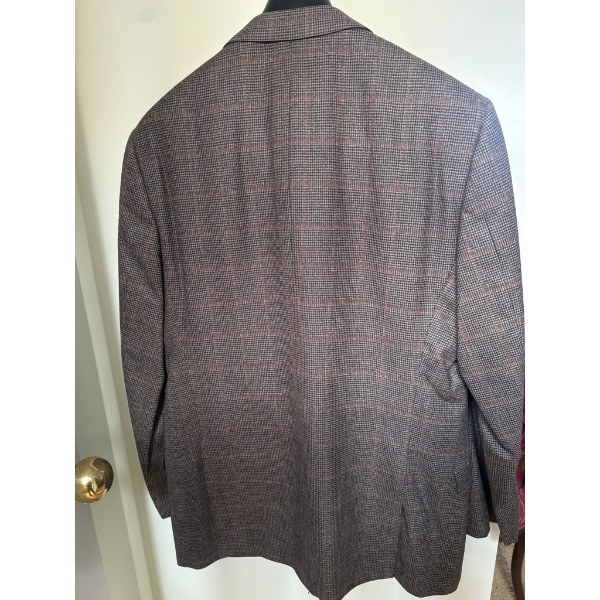 Armani Collezioni Plaid 3-Piece Suit, 42 Tall, Henry Singer