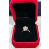 Image 2 : 3ct Round Moissanite Set in Sterling Silver Ring