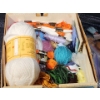 Image 2 : Project Central! - Various Embroidery Floss, Yarns, Plastic Canvas " Snow Wolf" Kit