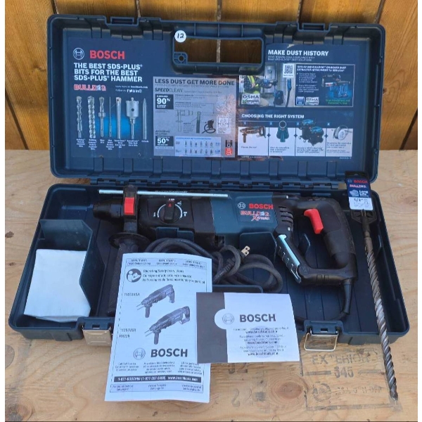 Bosch Hammer Drill with Accessories and Carrying Case