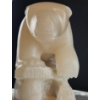 Image 6 : Hand-Carved Bear Sculpture in Quartz-Like Stone, 23" x 14", Over 50 lbs- Artist Signed