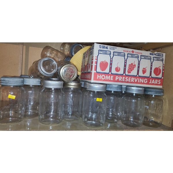 Large Selection of Home Canning Jars (Used) 