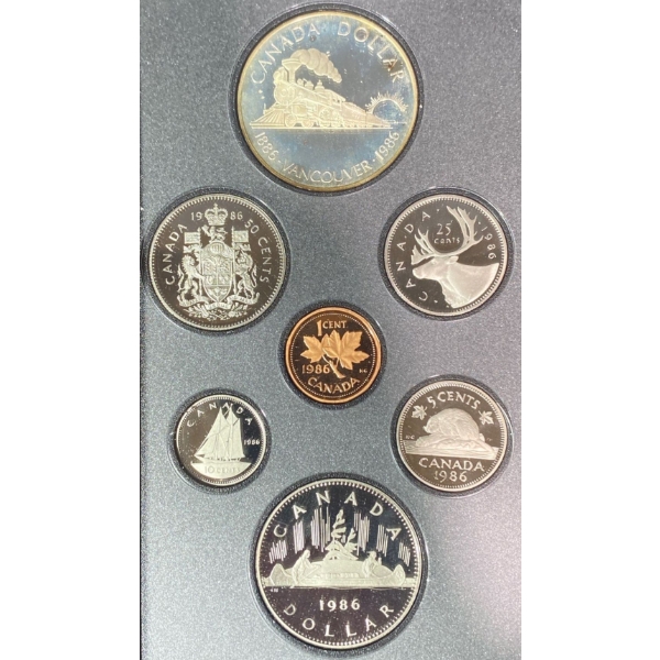 1986 Centennial of Vancouver Silver Dollar Proof Set
