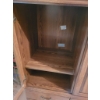 Image 3 : Media Cabinet with Glass Display, Adjustable Shelves, and Drawers