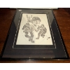 Image 3 : 1986 Kraft Drawings NHL Hockey Print by J.Hersh  (Edmonton Oilers Framed Print)