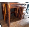 Image 2 : Vintage Live Edge Single Pedestal Desk 14x21x31