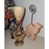 Image 4 : Mexican Mayan Inspired Jug 10 T, Wooden Stand and Other Decor