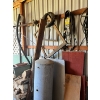 Image 5 : . Bike, cords, belts, chains, and miscellaneous parts Everything on the wall
