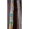 Image 4 : - Wooden Cane w/ German Emblem Decor and Stick  Adorned w/ Shark Teeth 