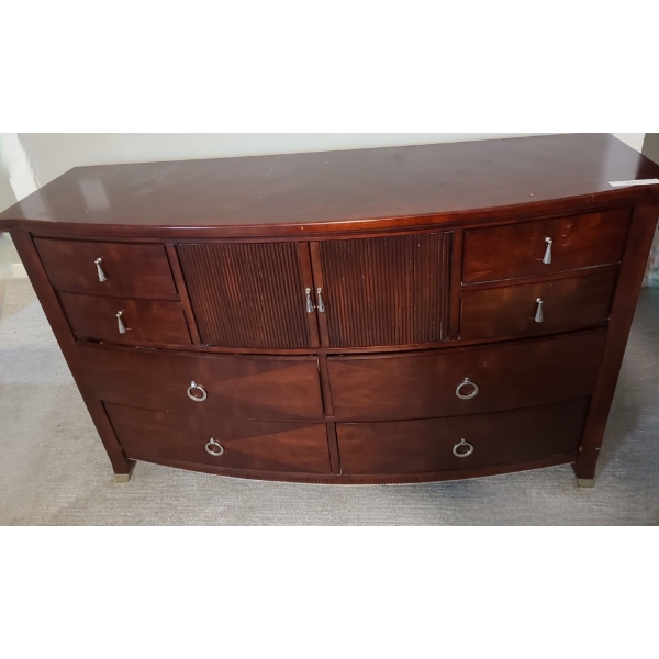 Somerton 8 Drawer Dresser w/ Cupboard 65 w, 40 h, 21 d 