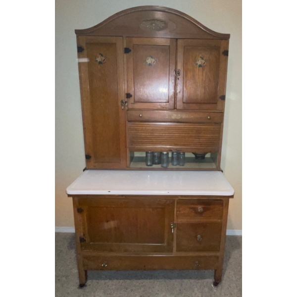 Freestanding Hoosier Cabinet-Multifunctional Workstation/Seller's Cabinet