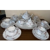 Image 1 : Nerwel China Poland Floral China Set 6 Place Settings Pink Country Rose