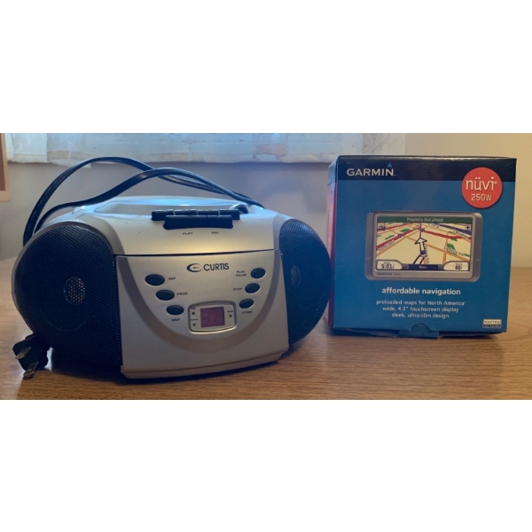 Vintage Curtis CD Player & 'Garmin' Affordable Navigation System Maps of North America 