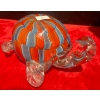 Image 1 : Vintage Colored Glass Tortoise Turtle  4"tall