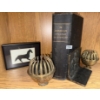 Image 1 : Bronze Cowboy Book Ends  - Antique Dictionary The American Collage Dictionary