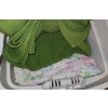 Image 5 : Big Bins w/ Bed Linens, Bath Mats, Tablecloths and 1 Full Bin of Youth Clothing 