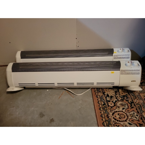 Pair of 3 ft Basebaord Heaters - Electric - Make Unknown