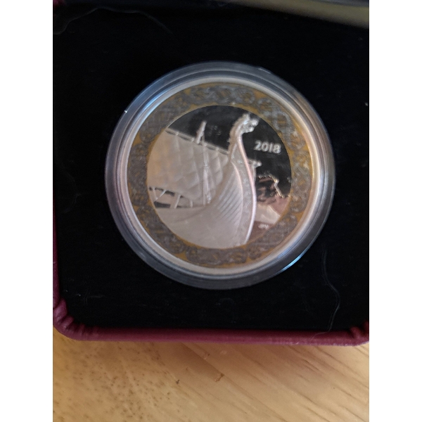 2018 $20 PURE SILVER COIN NORSE FIGUREHEADS: NORTHERN FURY
