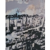 Image 2 : Huge Venice Print on Canvas w Sound Proof Backing 47 w 59 h