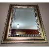 Image 2 : Rectangular Wall Mirror - Metallic Look 22x26