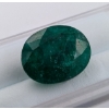 Image 2 : 15 ct Certified Brazilian Emerald Gemstone Oval Cut ($22,500 Appraisal)
