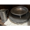 Image 7 : Decorative Pewter Collection #2 - Plates, Cups, Large Bowl, Sugar Dish, Candy Dish, More 