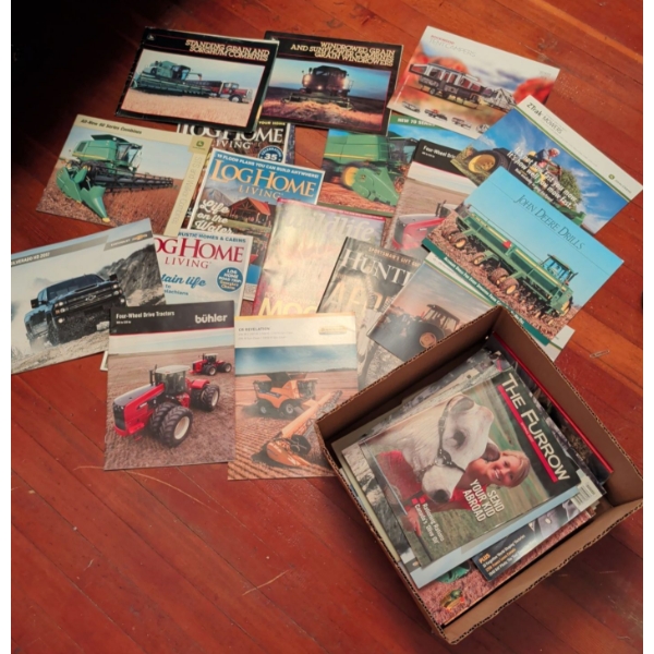 Agricultural / Outdoorsman Brochures & Manuals - John Deere Buhler Log Home & more 