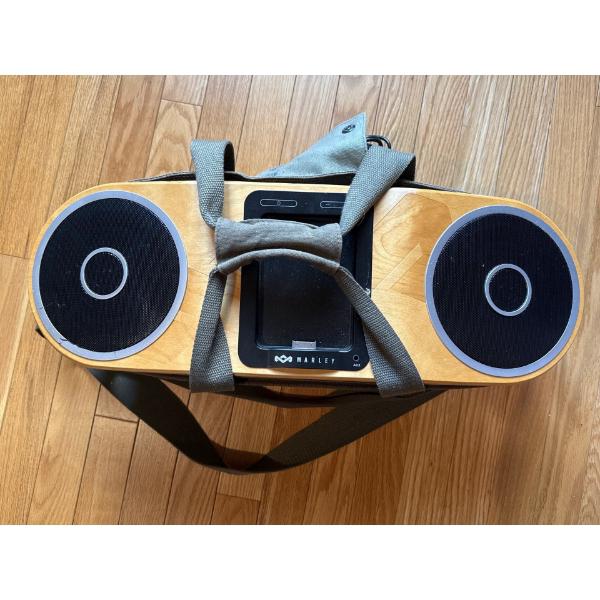 Marley Boom Box and Bag, Has Ipod Docking Station 